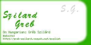 szilard greb business card